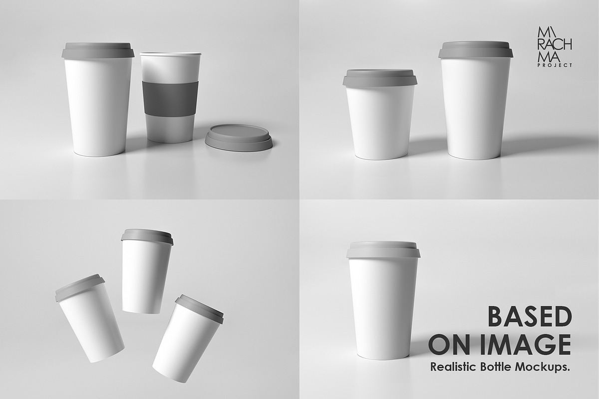 Takeaway Paper Cup Mockup, a Cups & Container Mockup by Mirachma Project (Photo 2 of 8)