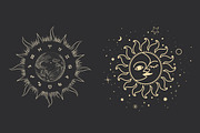 Cosmic signs and symbols, a Decorative Illustration by Chikovnaya (Thumbnail 9 of 21)