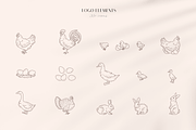 Farm animals logos and elements, a Graphic by Vasylyka (Thumbnail 6 of 8)