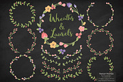 Wildflowers Vector Flower Wreaths, an Illustration by Amanda Ilkov (Thumbnail 2 of 3)