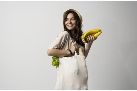 Zero waste concept. Young woman, a Food & Drink Photo by volodymyrshtun13795