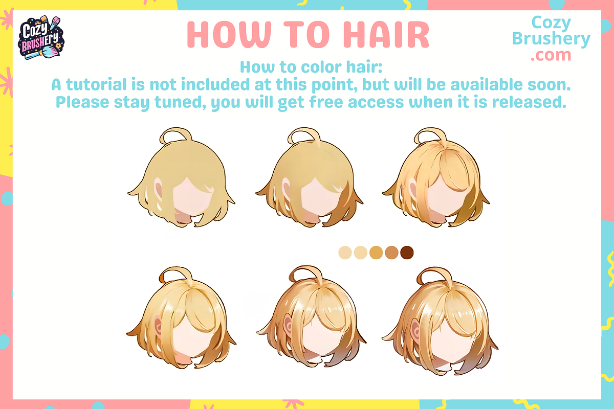 Procreate Ultimate Hair Brushes, a Brush Add-On by Cozy Brushery (Photo 3 of 10)