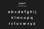 waycli geometric font sans serif, a Sans Serif Font by Izalsye (Thumbnail 3 of 5)