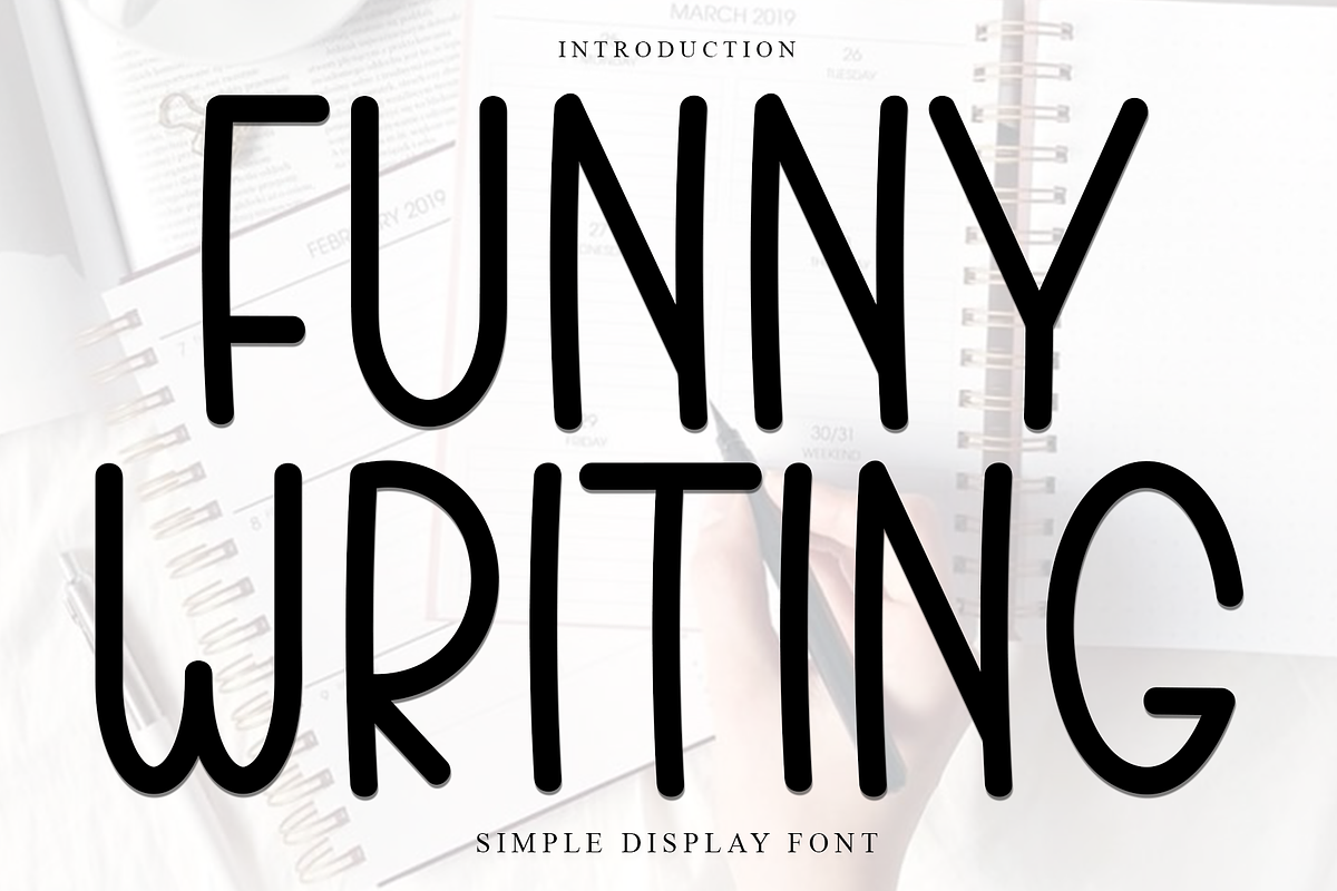 Funny Writing, a Sans Serif Font by FreshTypeINK (Photo 1 of 7)