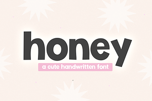 Honey | Fun Handwritten Font, a Font by KA Designs