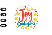 Joy is Contagious SVG, an Illustration by Awieee1 (Thumbnail 1 of 4)