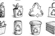 Eco Recycling Collection Set, an Object Graphic by RT Studio (Thumbnail 4 of 4)
