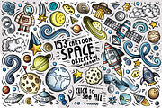 Space Cartoon Doodle Big Pack, a Decorative Illustration by BALABOLKA (Thumbnail 2 of 8)