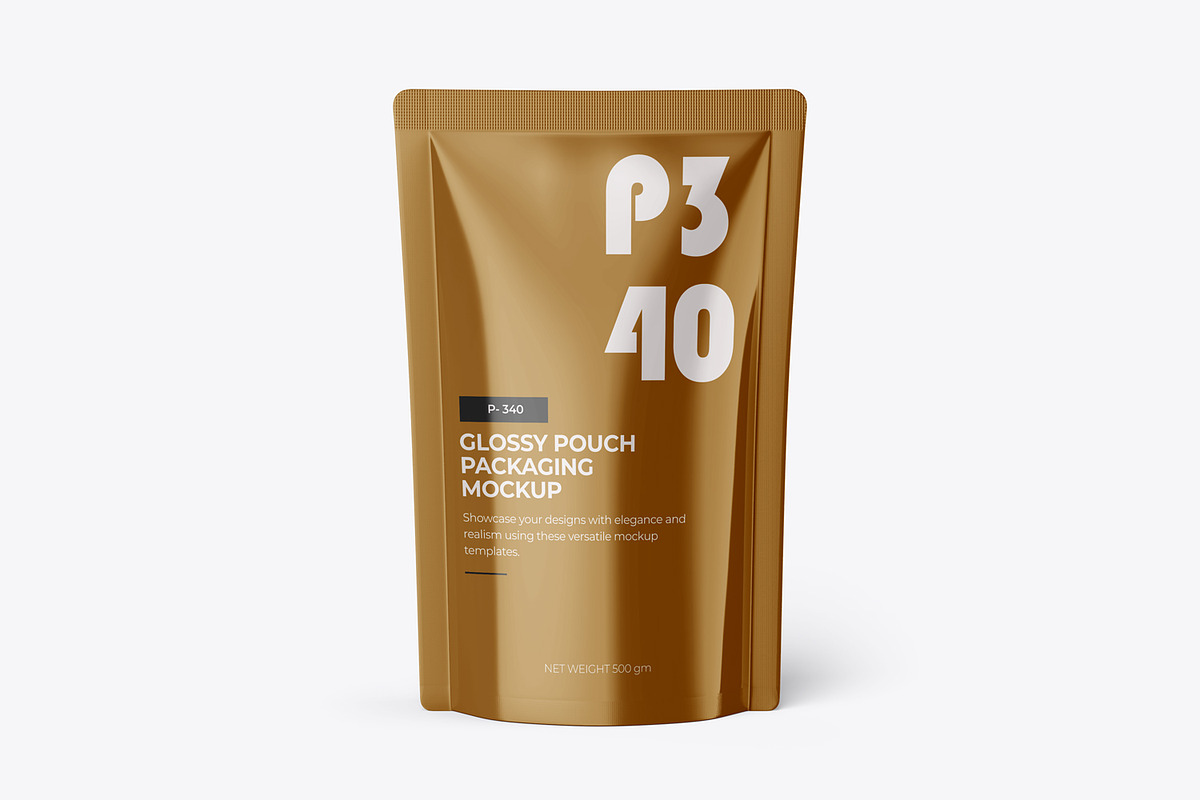 Glossy Pouch Packaging Mockup, a Cups & Container Mockup by Ram Studio LLC (Photo 2 of 5)