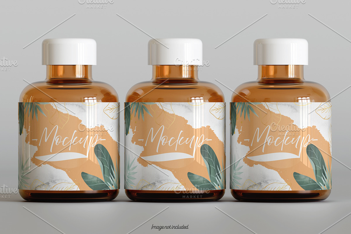 Pills Bottle Mockup Bundles, a Cups & Container Mockup by Ambo Ampeng (Photo 18 of 22)