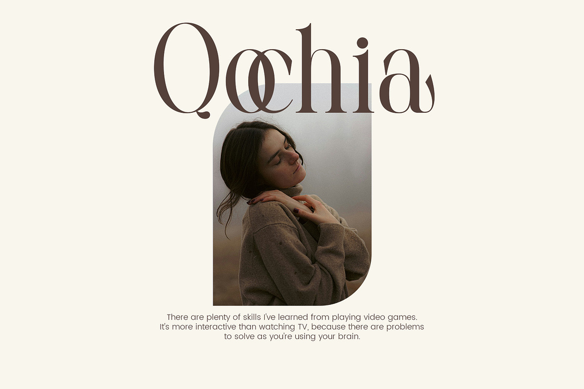 Qastic Estoda - Elegant Serif Font, a Serif Font by Aqeel_Art (Photo 5 of 12)
