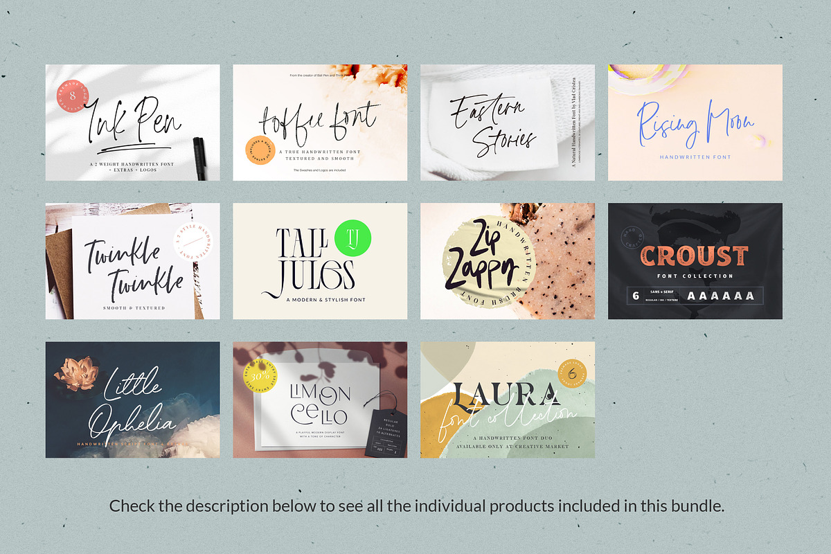 Handwritten Fonts and more Bundle, a Sans Serif Font by VladCristea (Photo 2 of 58)