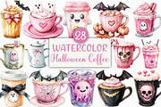 Pink Coquette Halloween Coffee PNG, an Illustration by Craft Nest (Thumbnail 1 of 6)