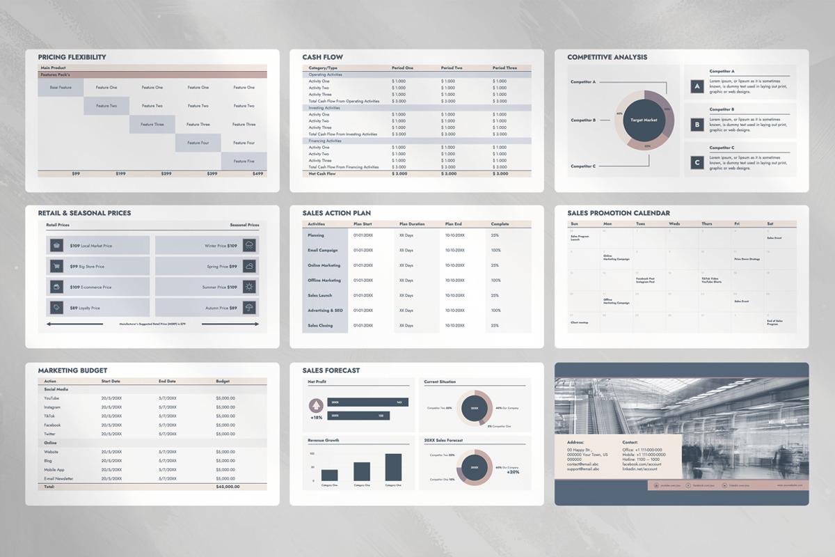 Sales Plan: PowerPoint, GSlides, Key, a Presentation Template by JetzTemplates (Photo 3 of 5)