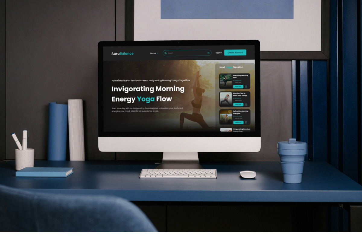 AuraBalance - Mindfulness Landing, a Landing Page Template by productype1 (Photo 5 of 5)