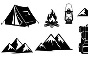 Camping Adventure Silhouette Icon, an Illustration by Artivon (Thumbnail 9 of 51)