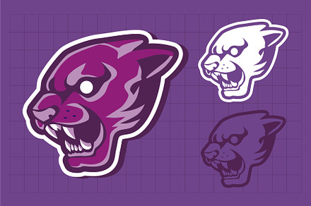 PANTHER HEAD MASCOT LOGO VECTOR