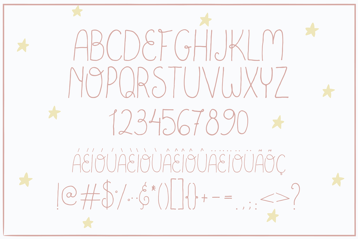 Goodnight Handmade Font preview 2