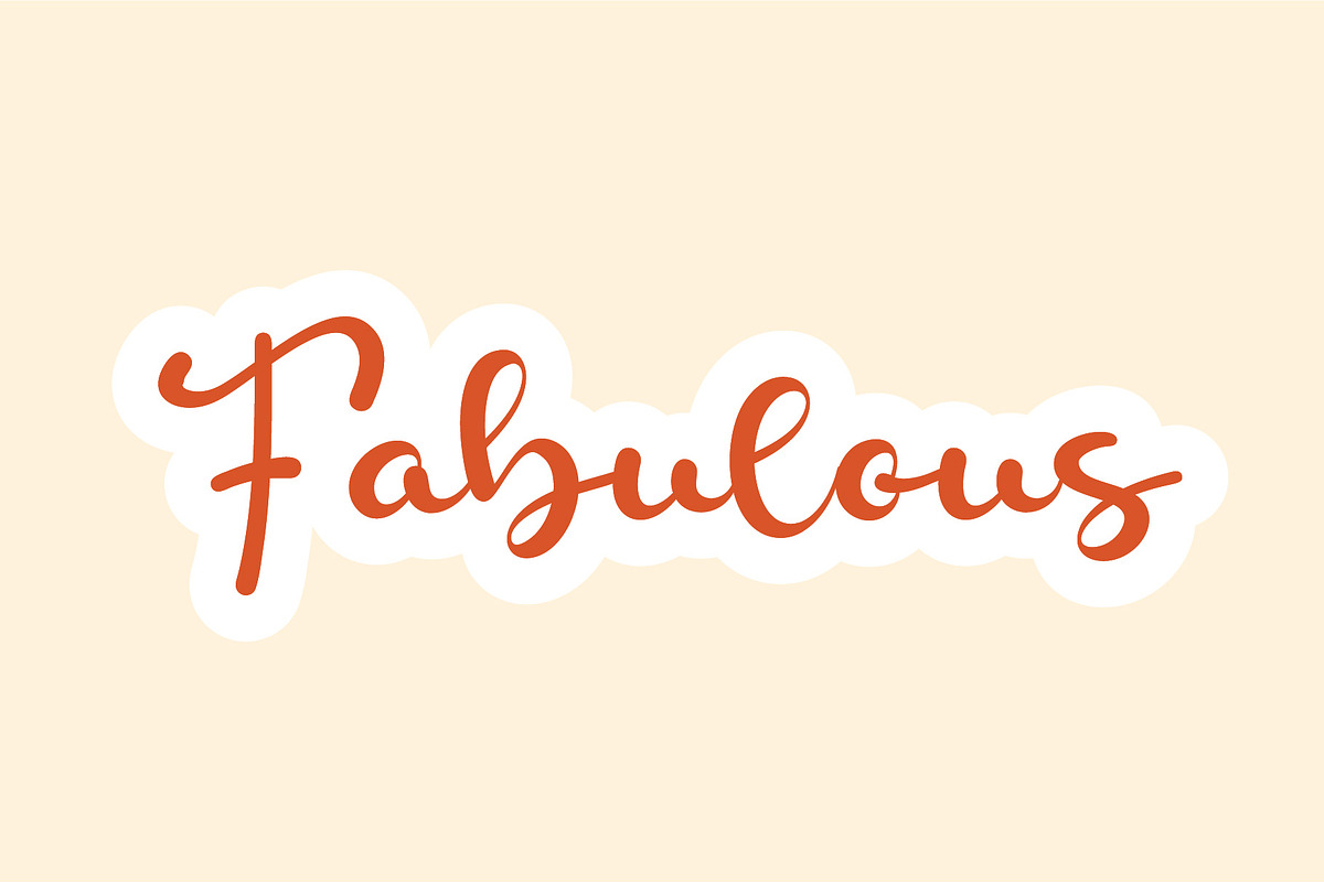 Fabulous - Handwritten Font, a Script Font by Fonteca