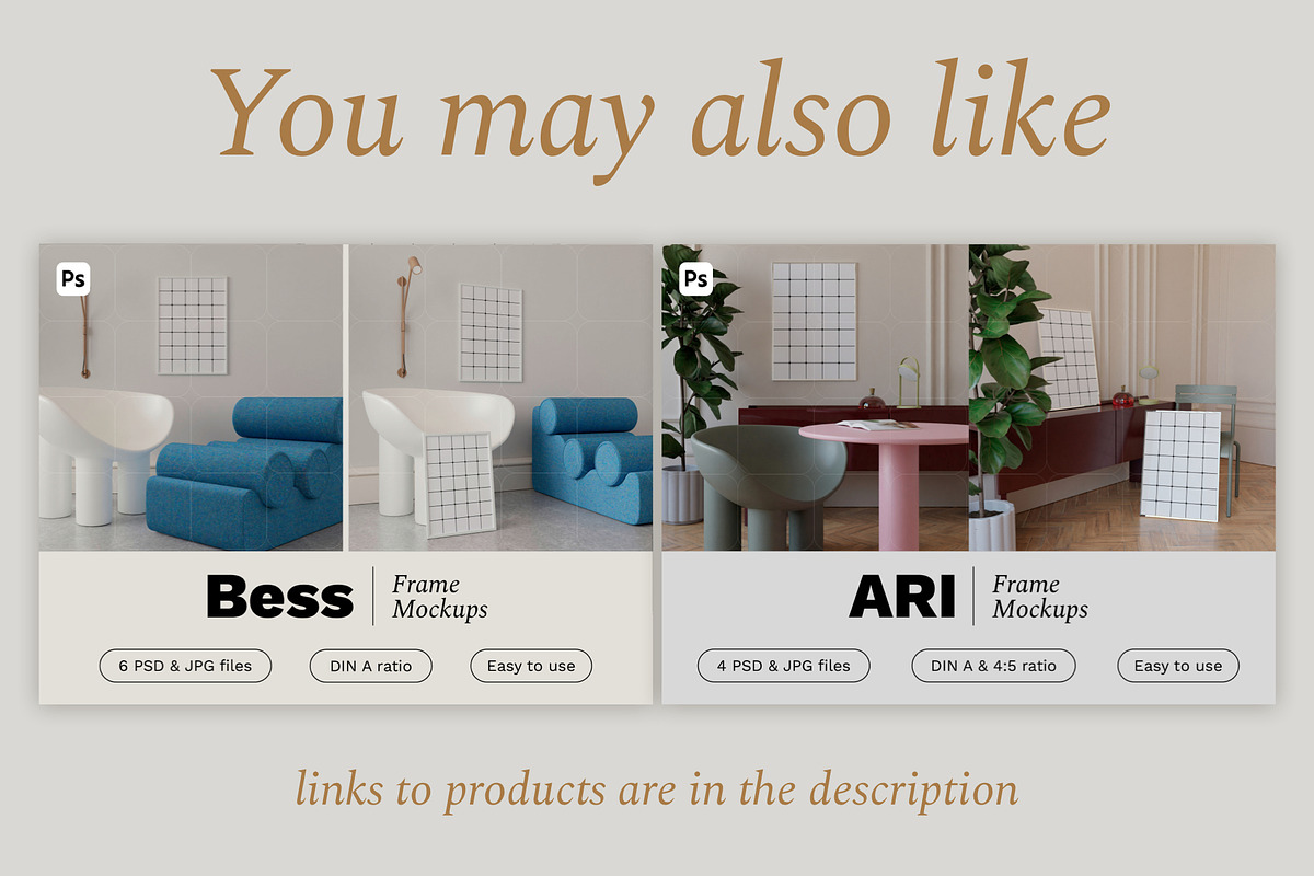 Interior & Frame Mockup Set AYLA, a Household Mockup by Bonumo (Photo 8 of 8)