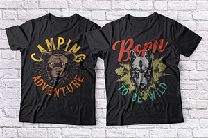 Wild Animals 10 T-shirt Designs