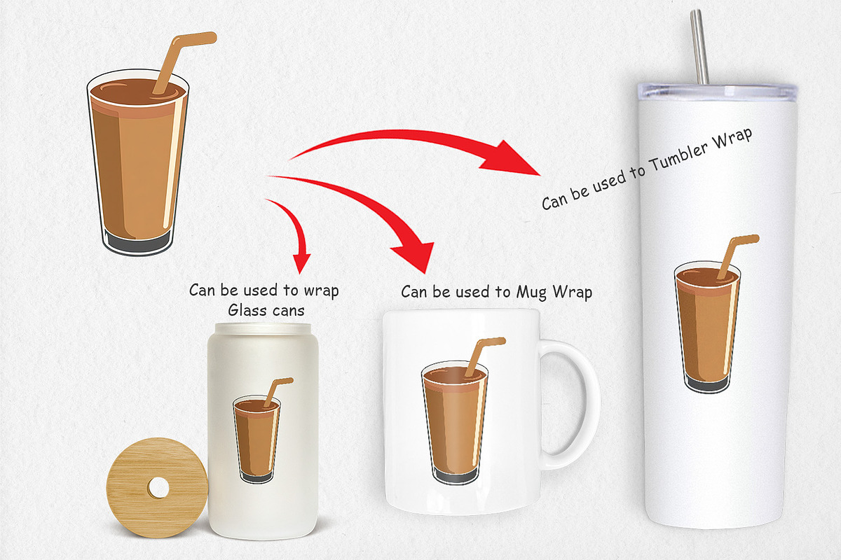 Chocolate Milk Glass Clipart, a Graphic by Artnoy (Photo 4 of 5)