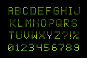Square Dot-Matrix Display Font, a Script Font by Krafti Lab (Thumbnail 2 of 3)