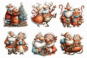 Christmas couple clipart, an Illustration by Libby Wishes (Thumbnail 3 of 6)