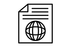 Web Document Line Icon, an Icon by Pexelpy