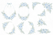 30 Elegant Watercolor Blue Floral, an Illustration by Elegant_Studio44 (Thumbnail 3 of 4)