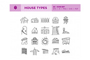 House Types, an Outline Icon by Pathlord (Thumbnail 2 of 6)