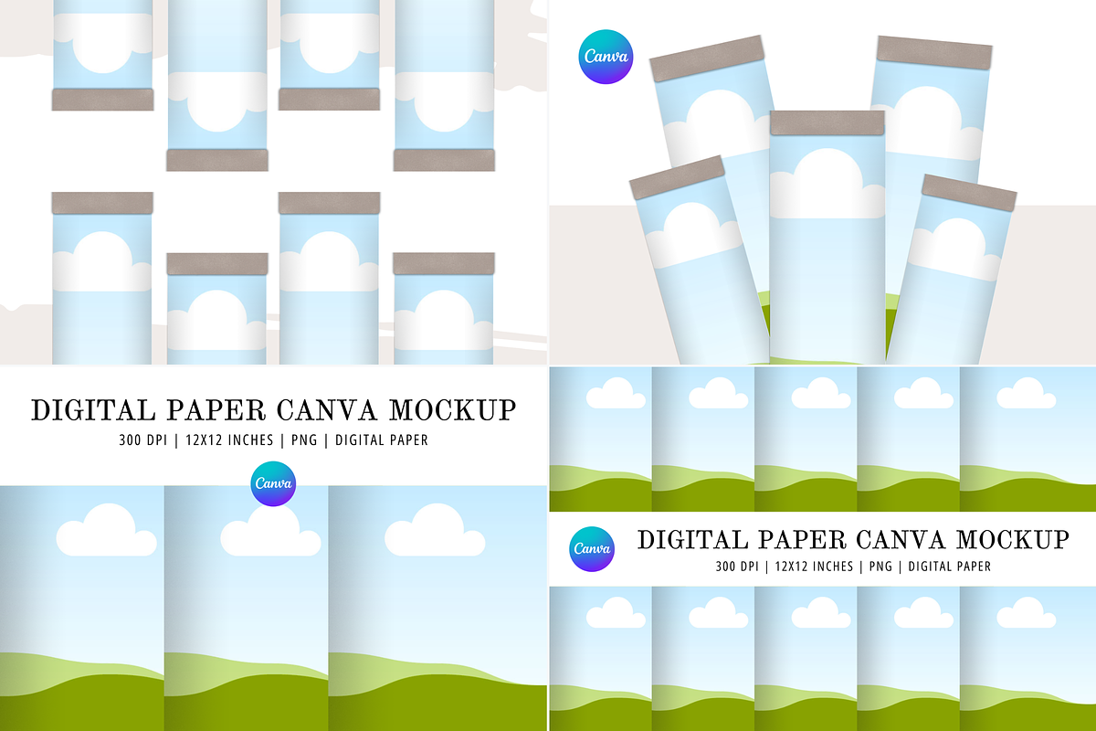 Digital Paper Canva Mockup, a Templates & Theme by Snapybiz (Photo 4 of 6)