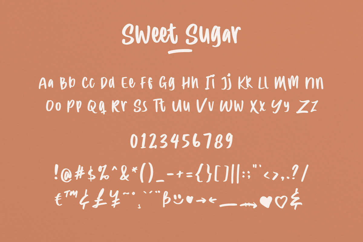 Sweet Sugar - Cute Font, a Font by Dirtytemp Studio (Photo 4 of 13)