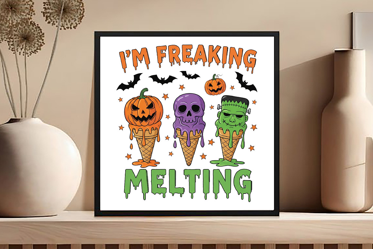 I'm Freaking Melting Sublimation Png, an Illustration by Black Bird Studio (Photo 4 of 4)