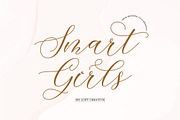 Smart Girls, a Script Font by Soft Creative (Thumbnail 1 of 10)