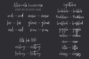 Shoelace Scrawl, A Handwriting Font