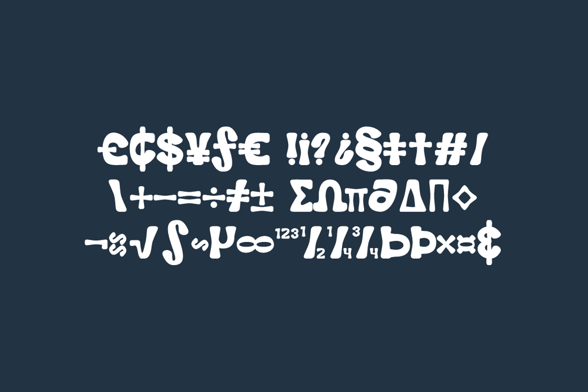 Moon Howish - Groovy Retro Font, a Sans Serif Font by QR Design Studio (Photo 9 of 12)
