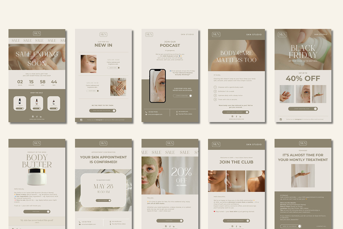 Email Marketing Newsletter Canva, a Marketing Template by Studio Suvelle (Photo 2 of 9)