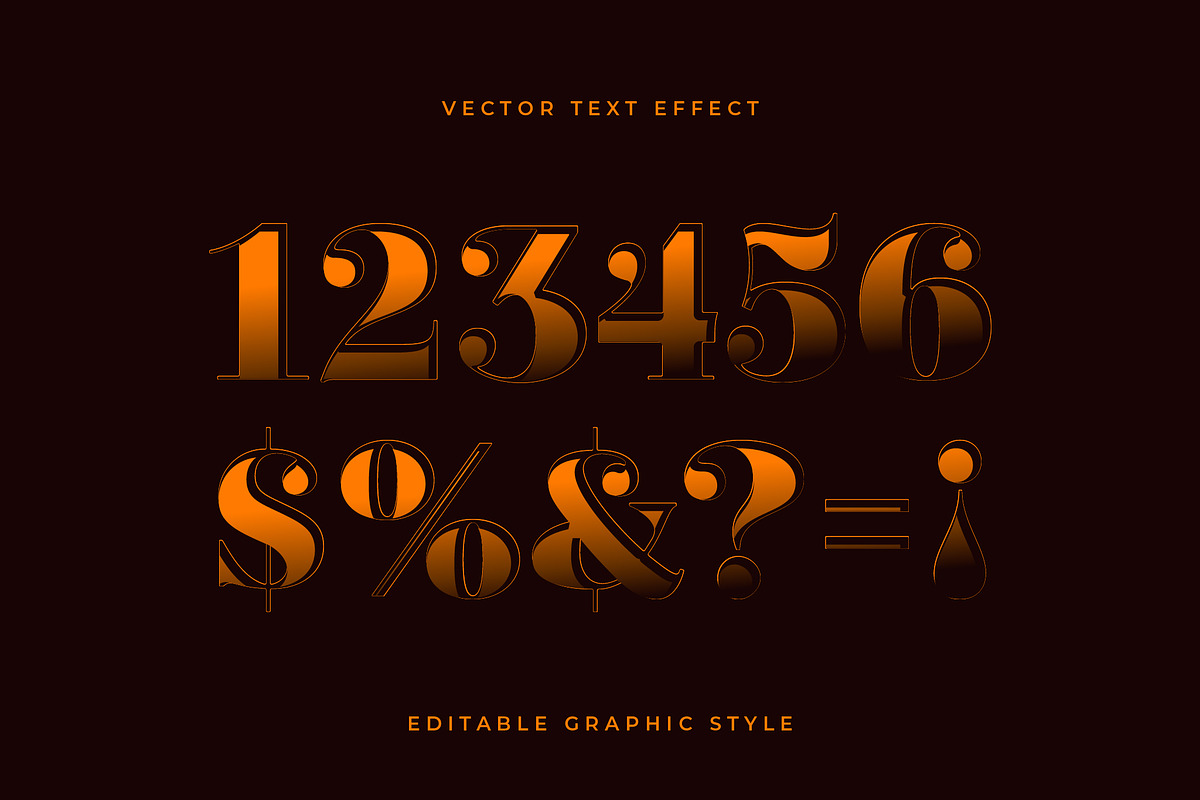 Elegant Gradient Stencil Text Effect preview 2