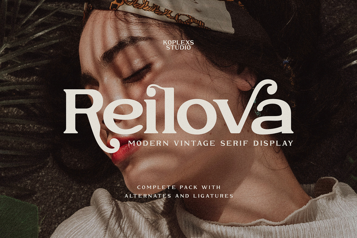Reilova Modern Vintage Serif Display, a Serif Font by Koplexs Studio (Photo 1 of 11)