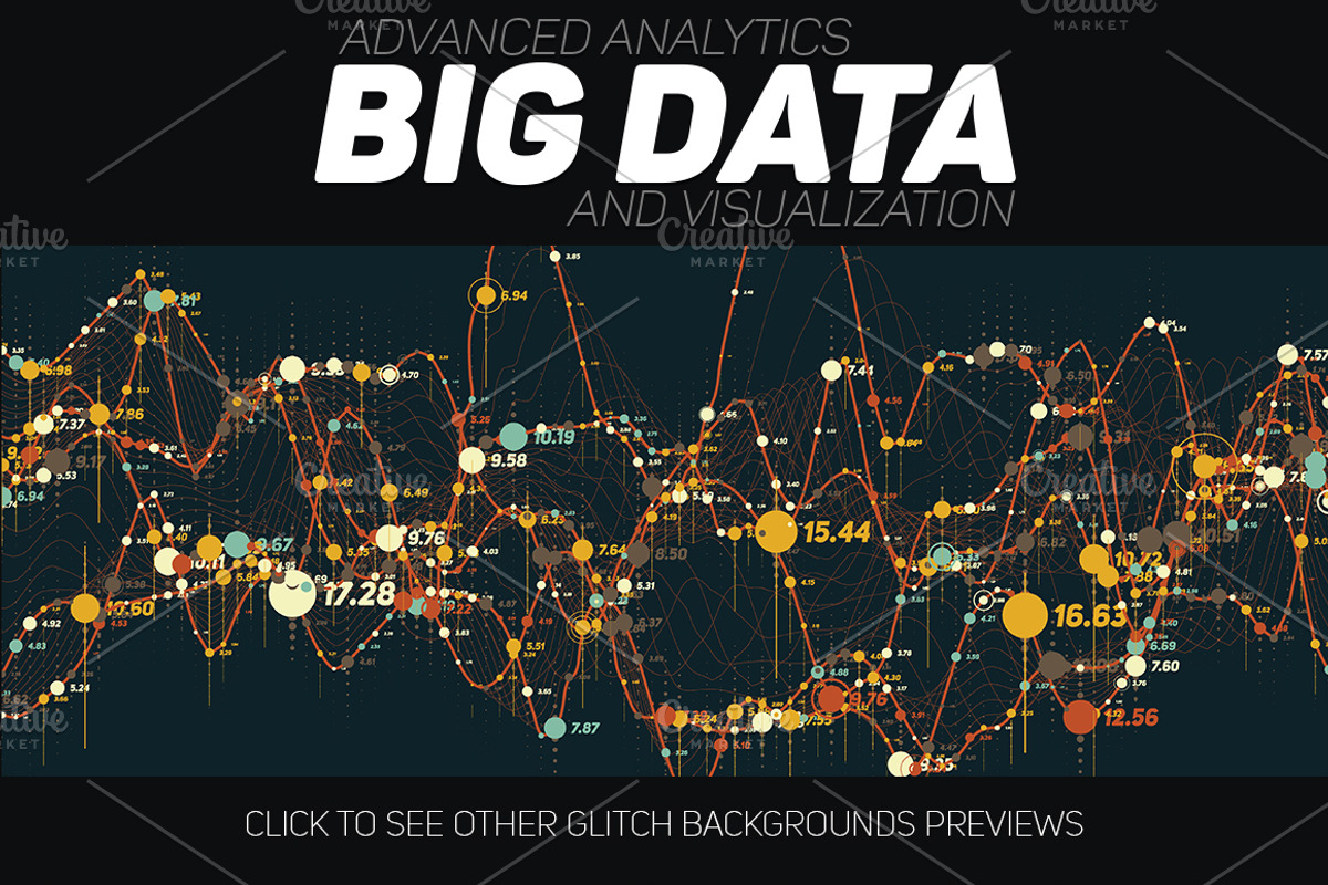Big Data Abstract Backgrounds Part 2, an Object Graphic by GarryKillian (Photo 2 of 5)