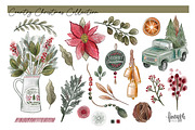 Country Christmas Clipart, an Object Graphic by FINEAPPLE (Thumbnail 2 of 6)