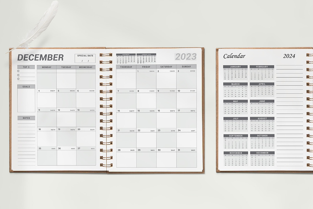 2023 Monthly Planner Bundle, a Stationery Template by ROJI CREATOR (Photo 8 of 9)
