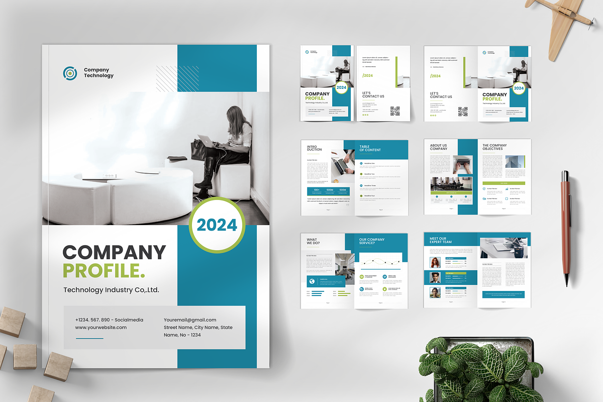 Business Company Profile, a Flyer Template by Annora Studio (Photo 1 of 4)
