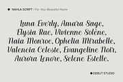 Nahla Script Regular, a Script Font by Debut Studio (Thumbnail 7 of 16)