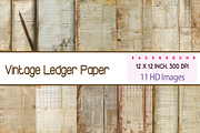 Vintage Ledger Paper, a Background Graphic by Printable Treasure (Thumbnail 1 of 7)