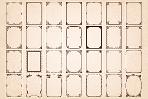 28 Decorative Frames Borders Set 1