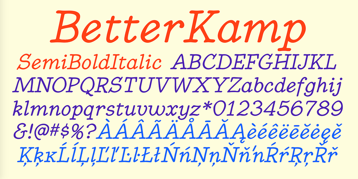 BetterKamp, a Handwritten Font by Ingrimayne Type (Photo 9 of 11)