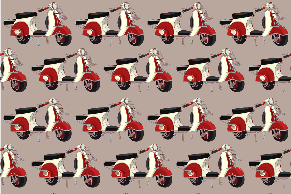 Pattern motobike, a Pattern Graphic by 2D/3D (Photo 2 of 2)
