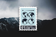 12 Travel Stamps, an Object Graphic by Parisa-Artstudio (Thumbnail 5 of 5)